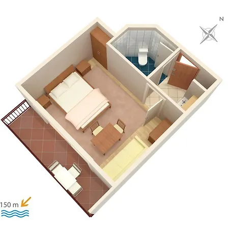 Apartments With A Parking Space Baska Voda, Makarska - 301 Baska Voda